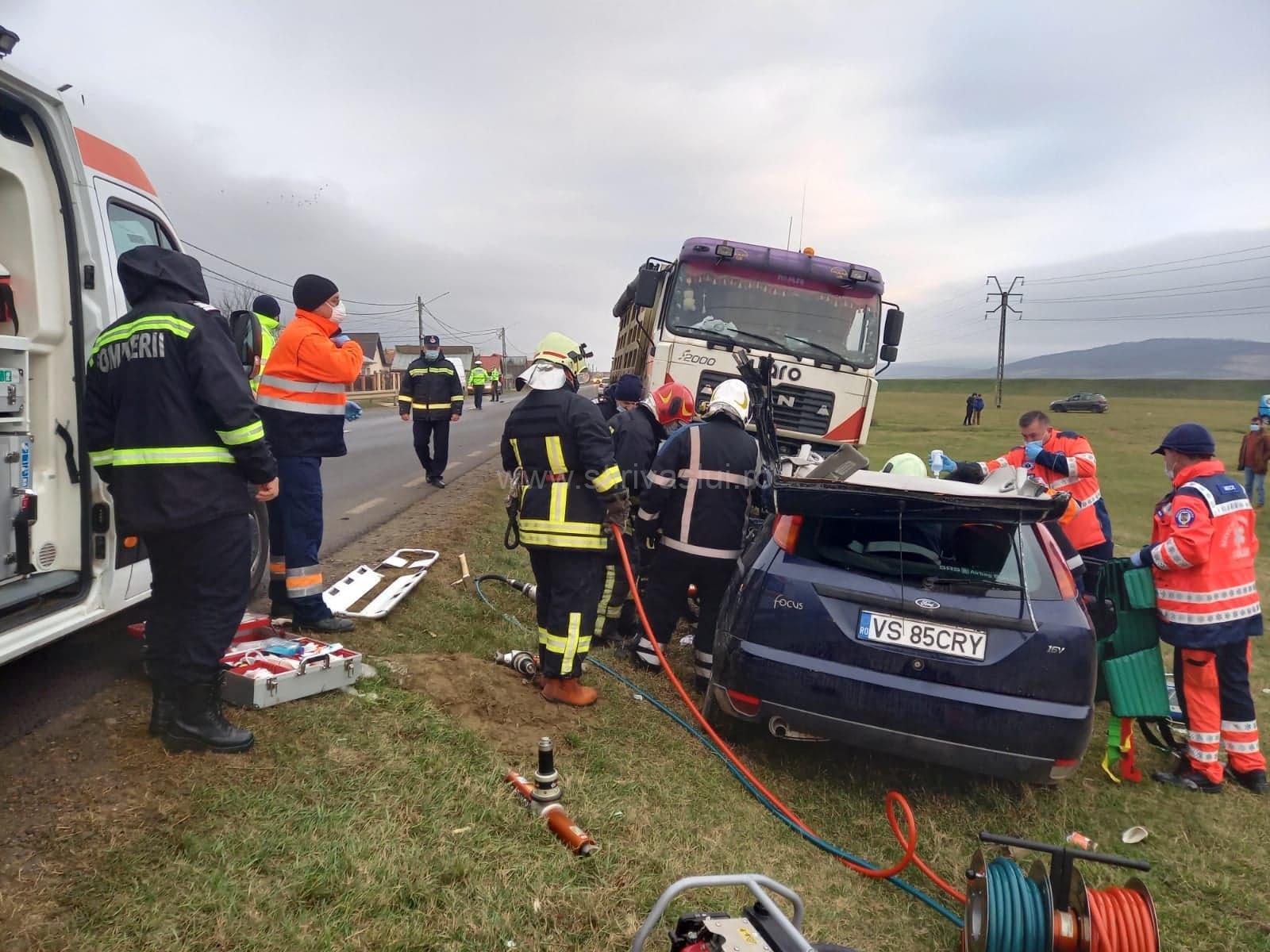 Accident cumplit pe DN24, în localitatea Muntenii de Sus