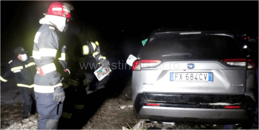 Mașină a Poștei Române, implicată într-un accident rutier
